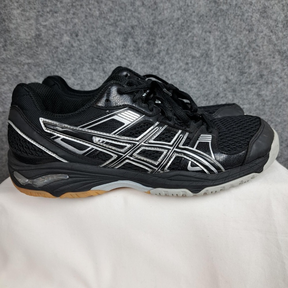 ASICS GEL-1140V Womens Volleyball Shoes Black Silver B251N Size 9.5